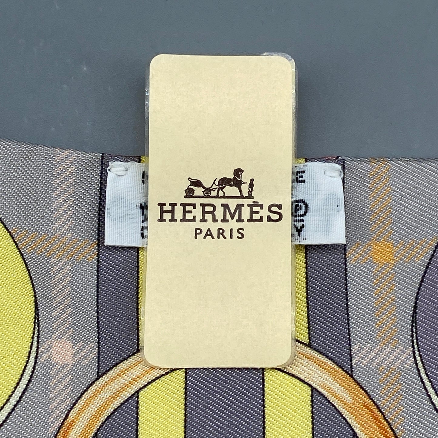 Hermes Multicolor Printed Silk Twilly Scarf