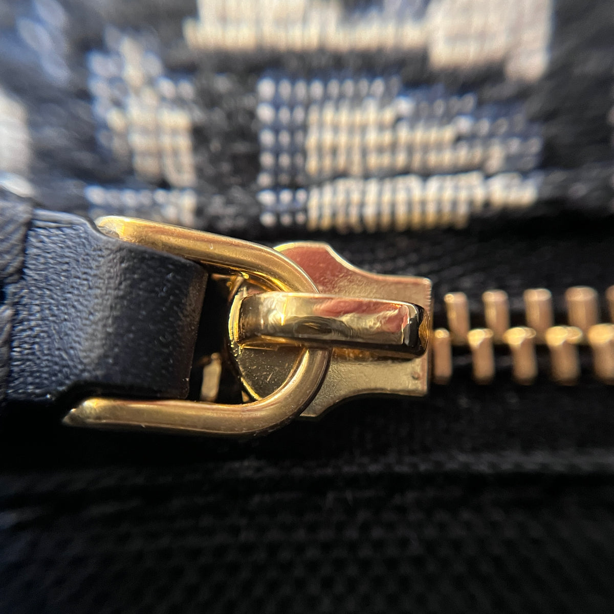 Christian Dior Navy Blue Oblique Jacquard 30 Montaigne Shoulder Bag