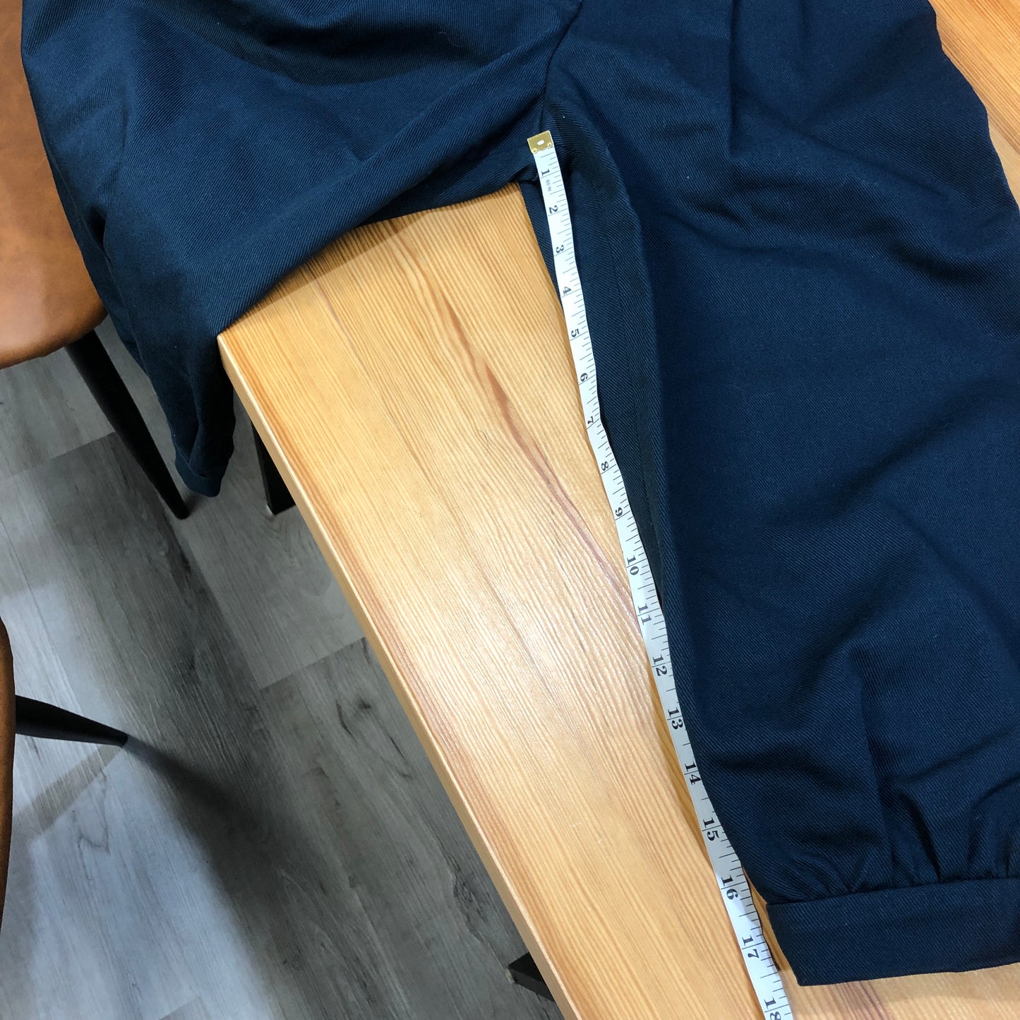 Fendi Navy Blue Balloon Cropped Trousers size 38