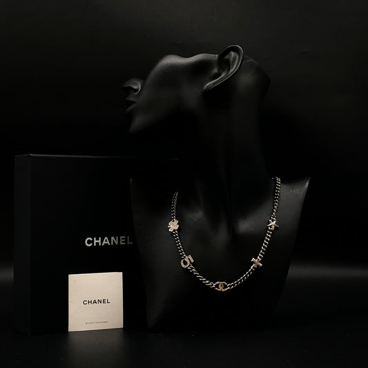Chanel Crystal CC & Star Necklace