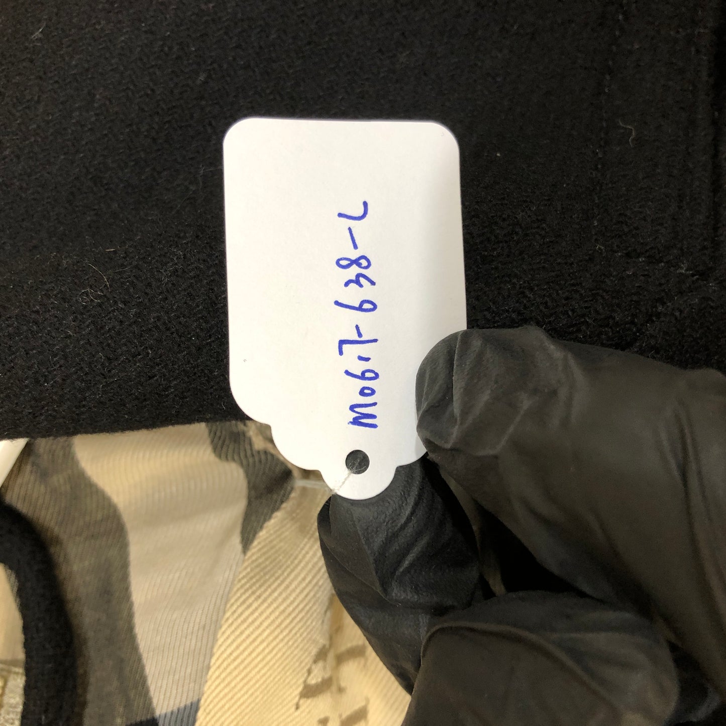 Burberry Black Wool Double Breasted Short Coat Size 2