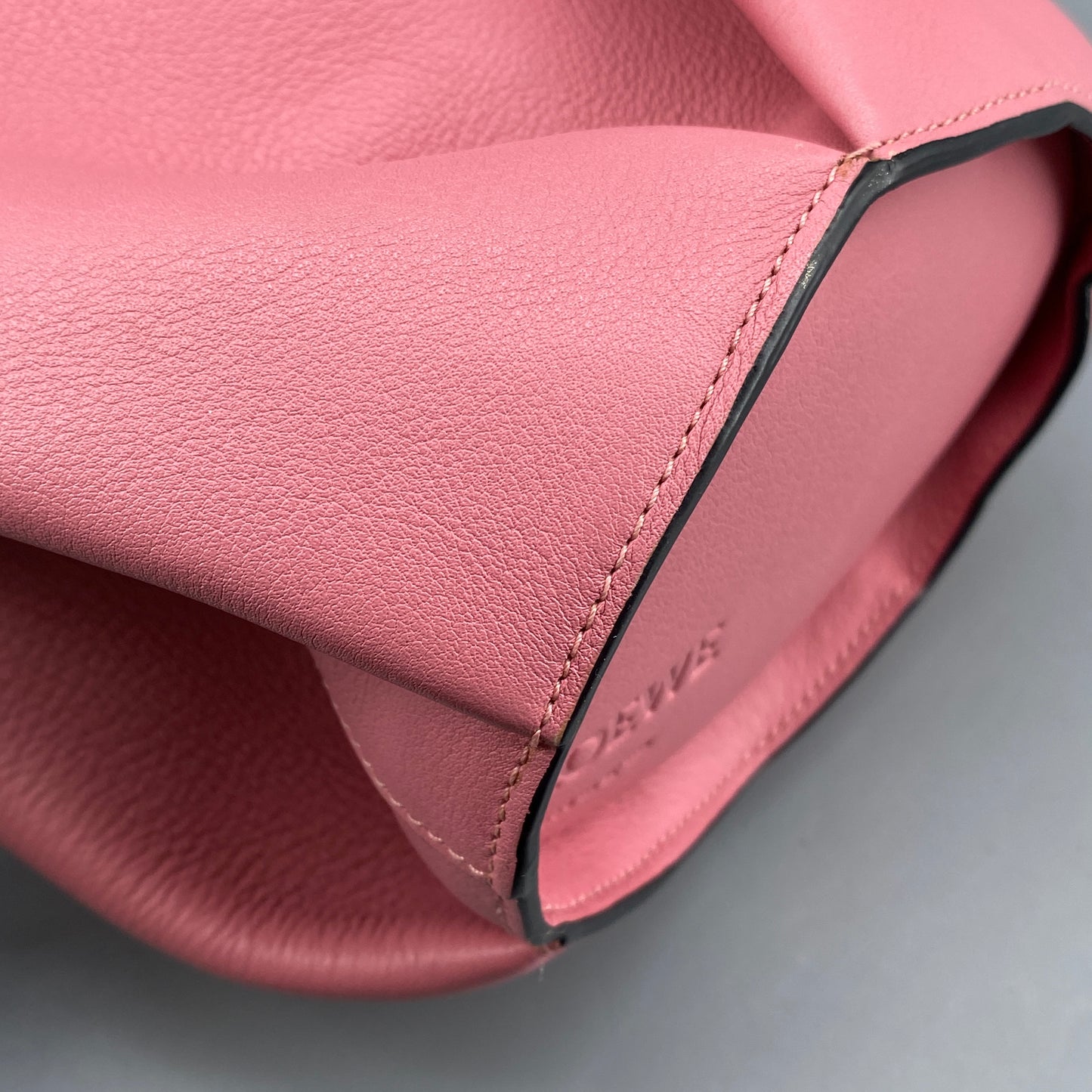Loewe Pink Leather Elephant Crossbody Bag
