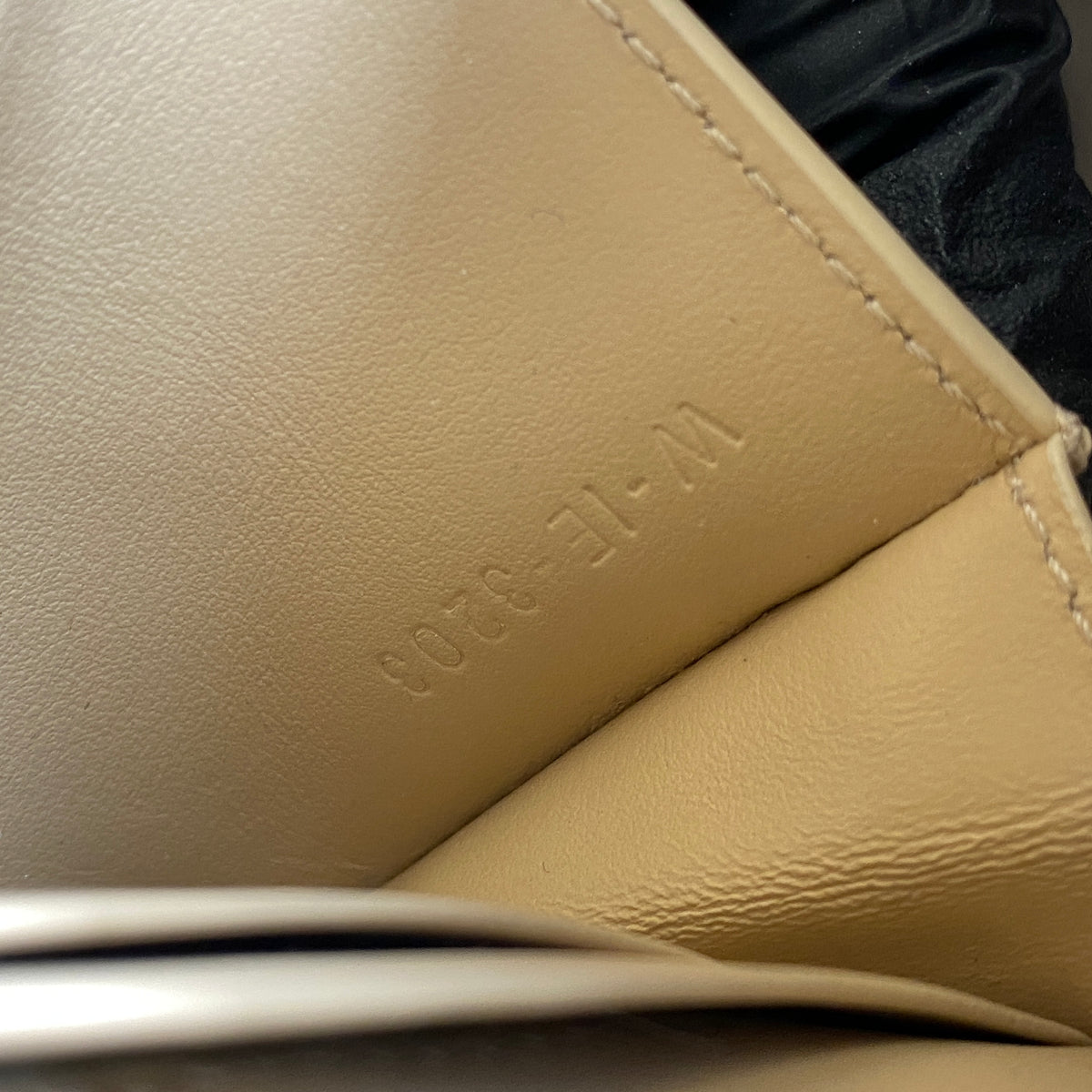 Celine Shiny Calfskin Triomphe Wallet Nude Leather