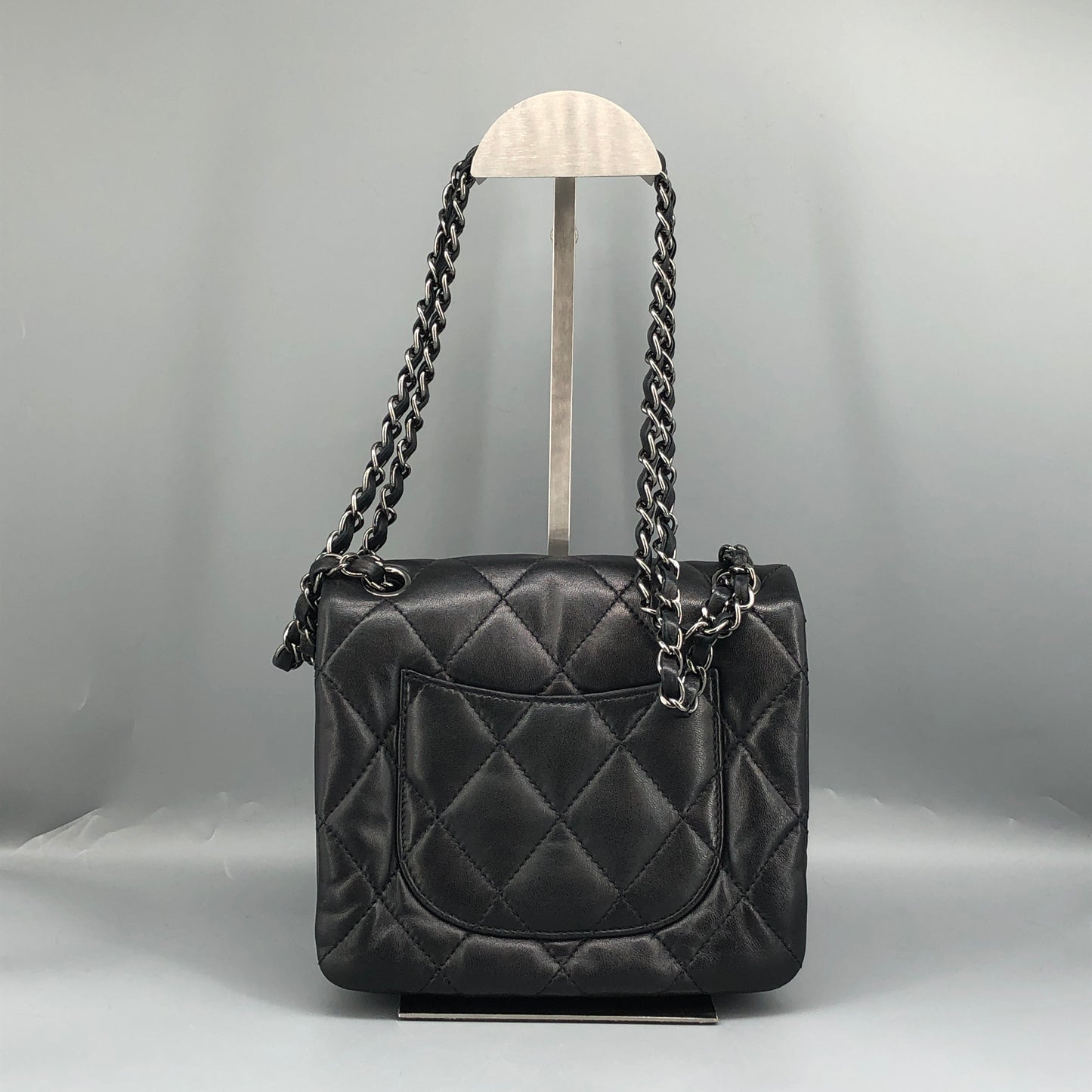 Chanel Lambskin Quilted Mini Chanel 3 Flap Black