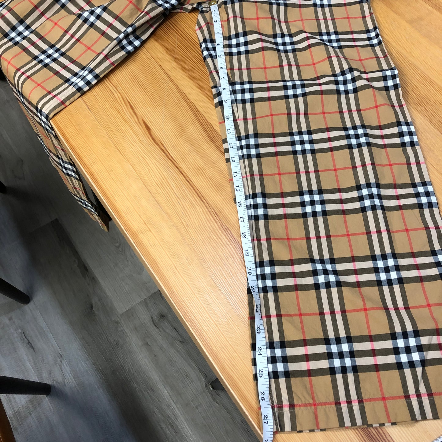 Burberry Classic Nova Check Straight Leg Trousers Size US6