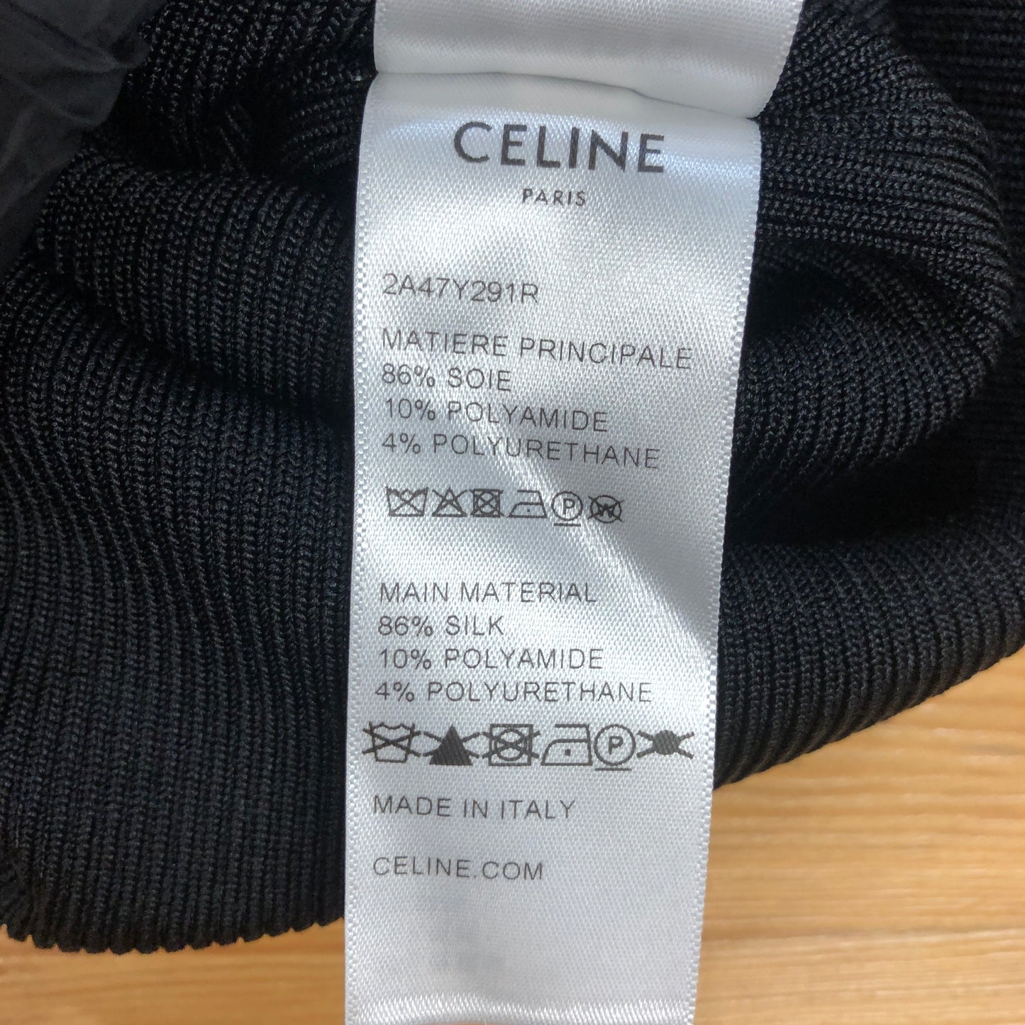 Celine NWT Black Triomphe Logo Ribbed Tank Dress Size XS