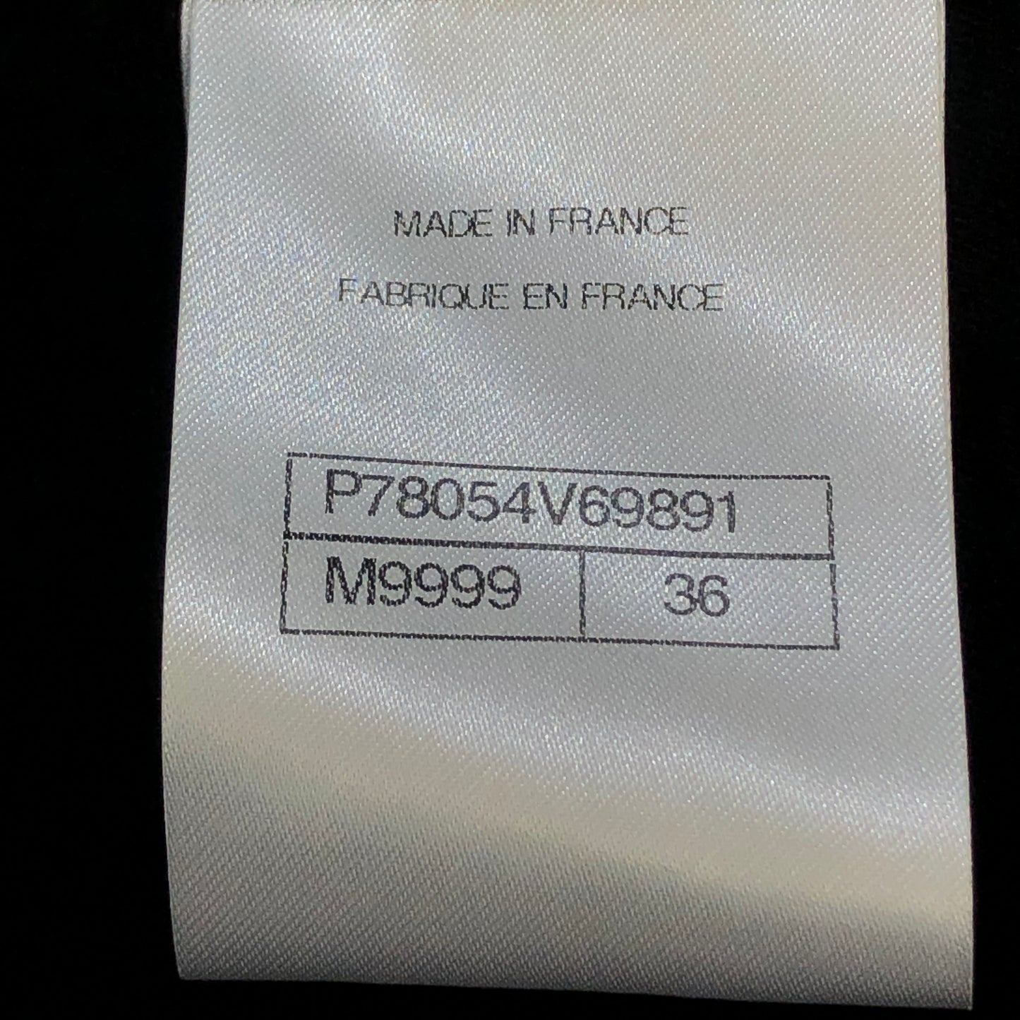 Chanel Black Tweed Cropped Jacket Size 36