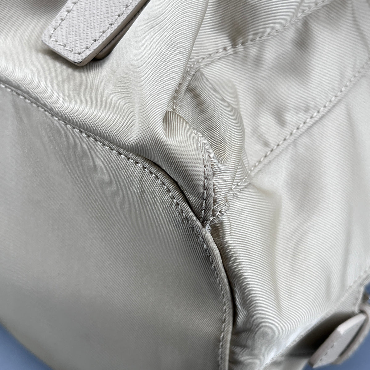 Prada Yellow beige nylon Backpack