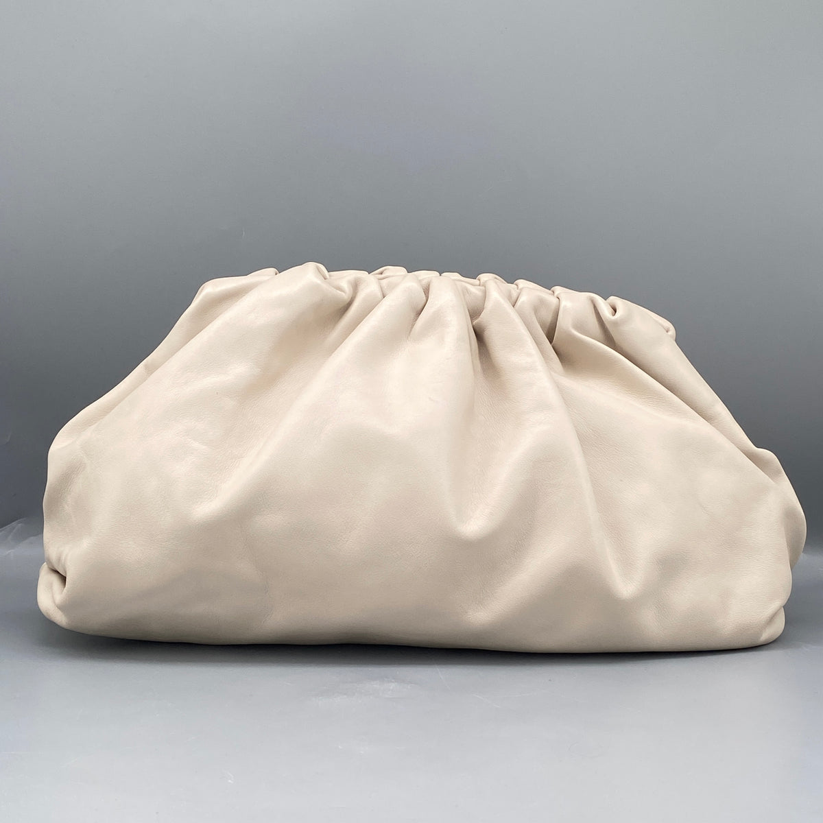 Bottega Veneta Pouch Bag Cream Leather