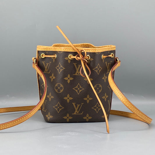 Louis Vuitton Brown Monogram Nano Noe Bucket Bag