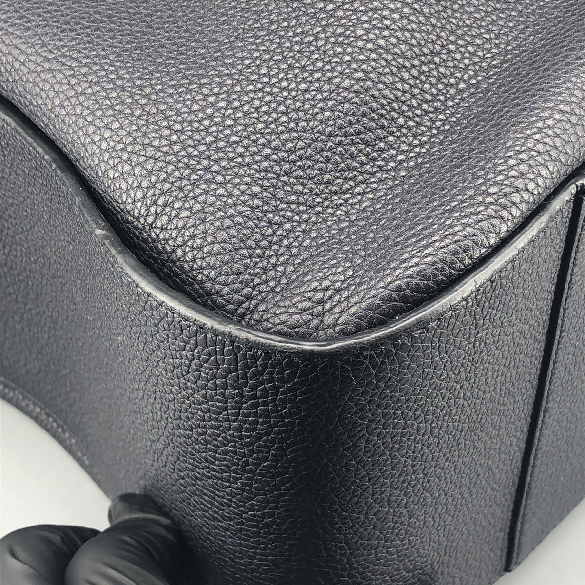 Loewe  Dark Blue Hammock Grained Leather Shoulder Bag