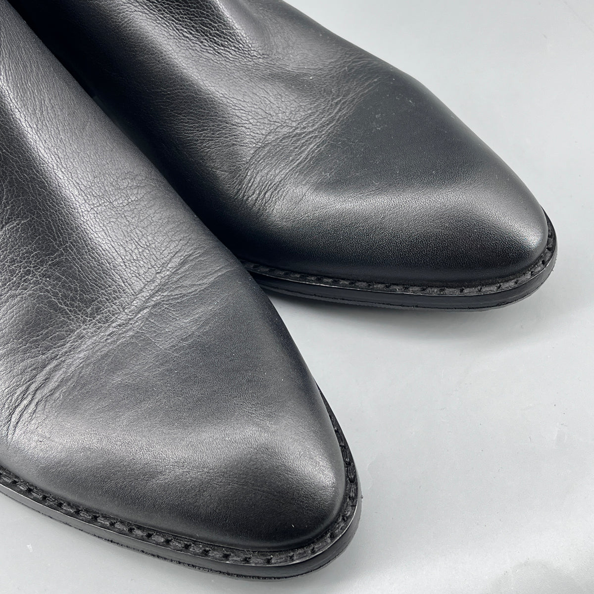 Alexander Wang Black Leather Chelsea Ankle Boots size 36.5