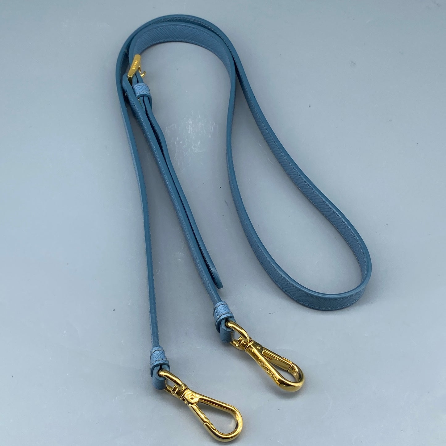 Prada Medium Blue Saffiano Galleria Handbag