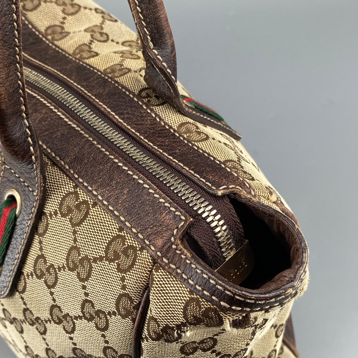 Gucci GG Canvas Handbag Beige/Brown