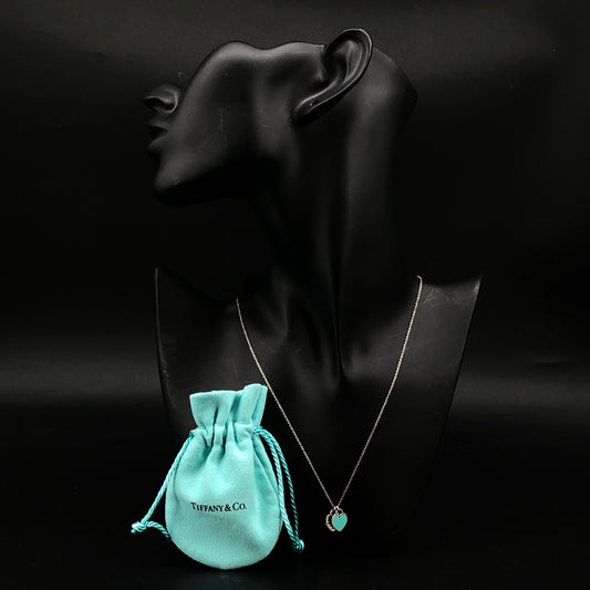 Tiffany & Co Return to Tiffany Heart Necklace 925 Turquoise