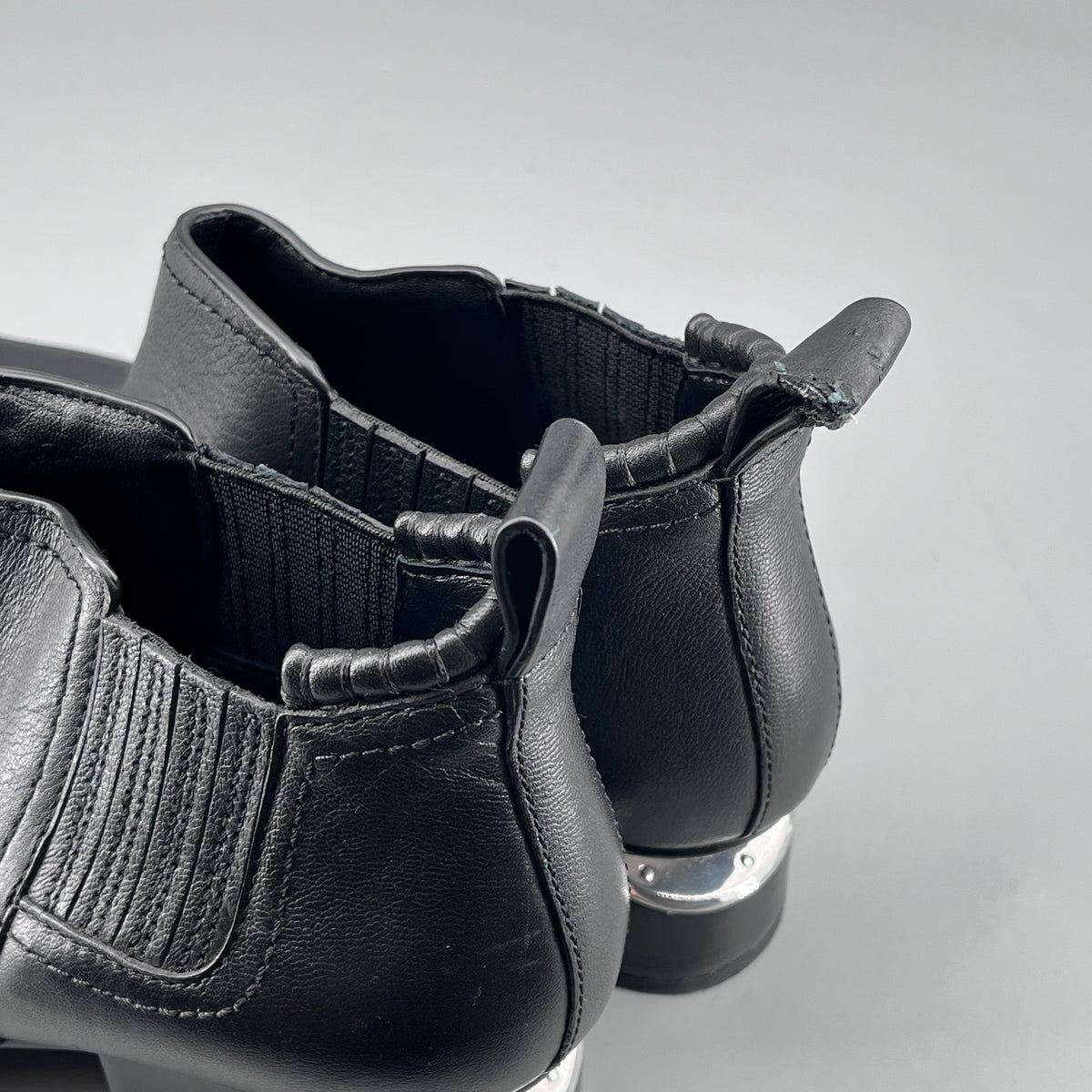 Alexander Wang Black Leather Chelsea Ankle Boots size 36.5