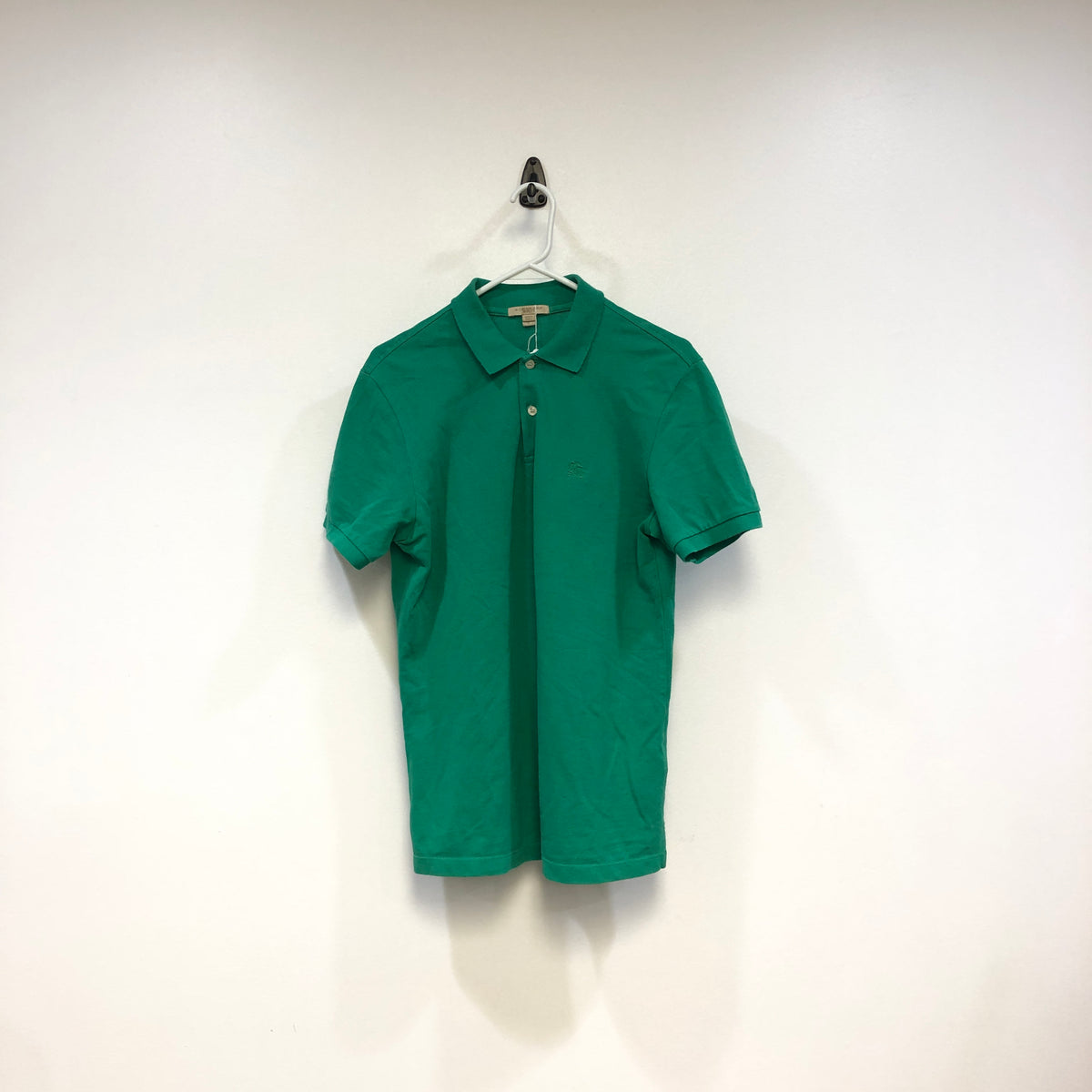 Burberry Jade Green Polo Shirt Size M