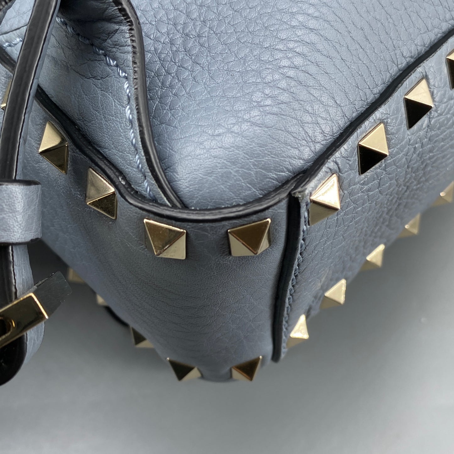 Valentino Slate Blue Rockstud Backpack
