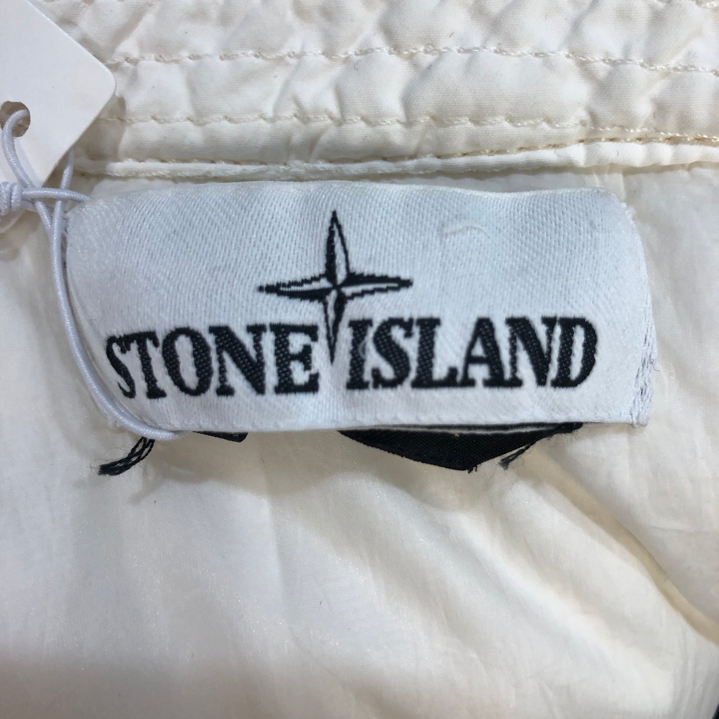 Stone Island White Hooded Down Jacket Size M