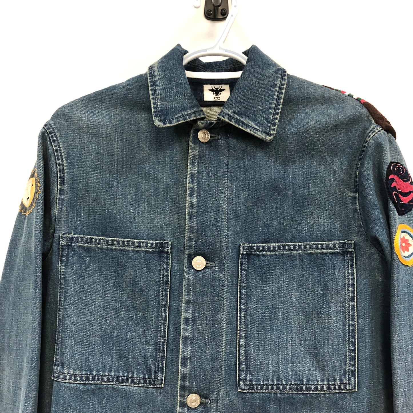 Christian Dior Multicolor Embroidered Denim Jacket 34
