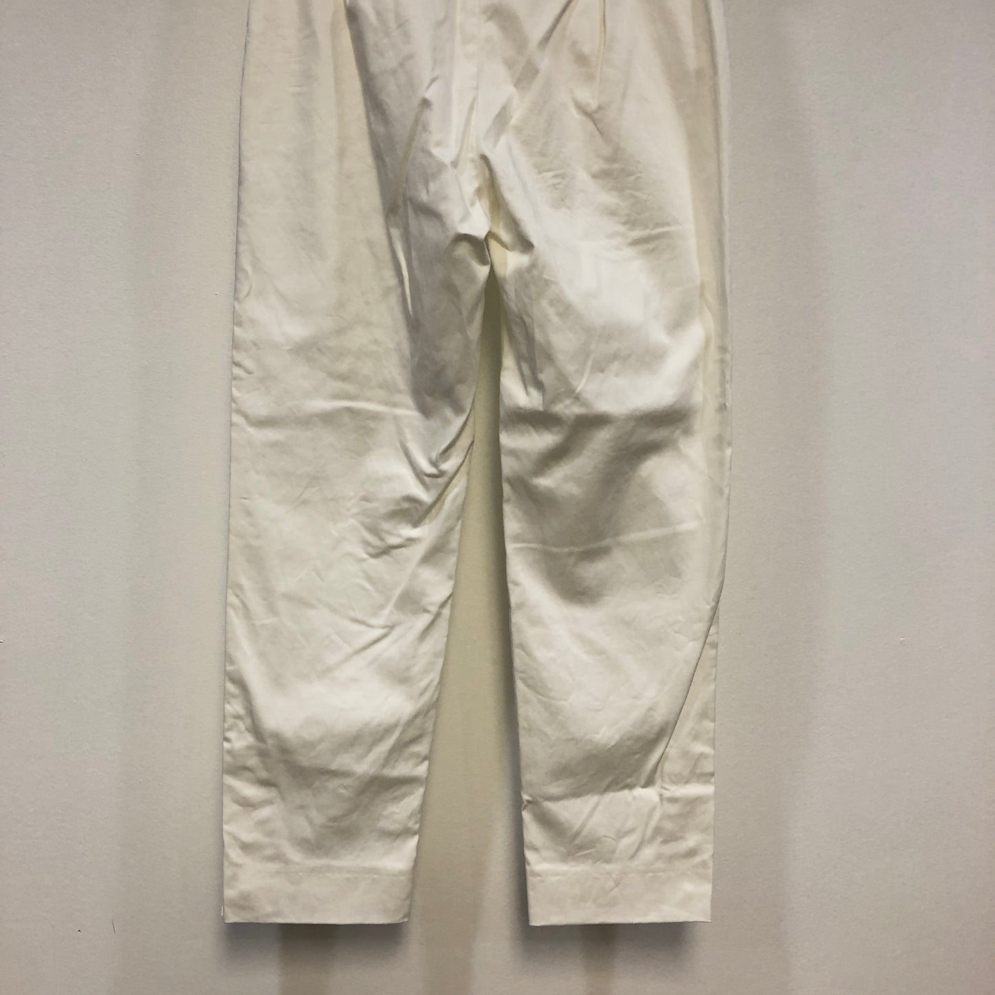 Max Mara White Cropped Trousers Size US 4