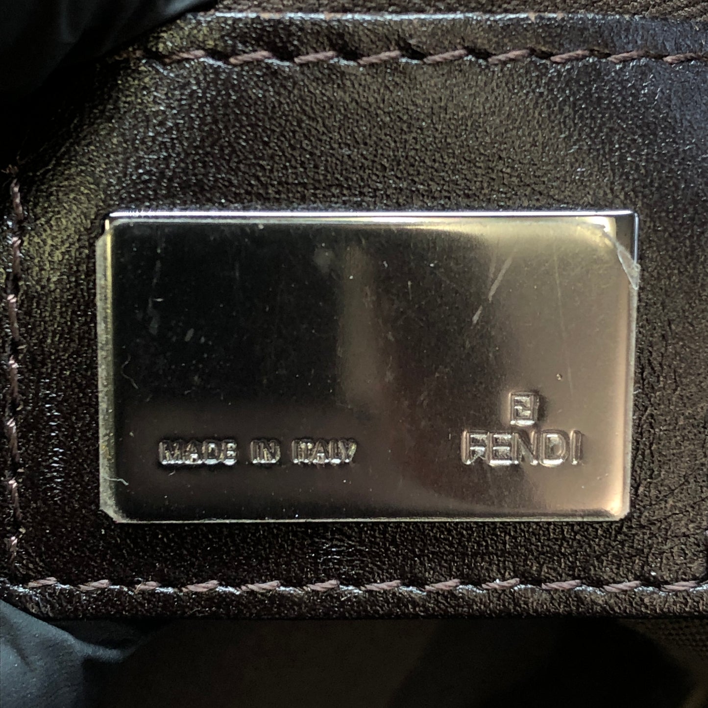 Fendi Zucca Shoulder Bag Brown