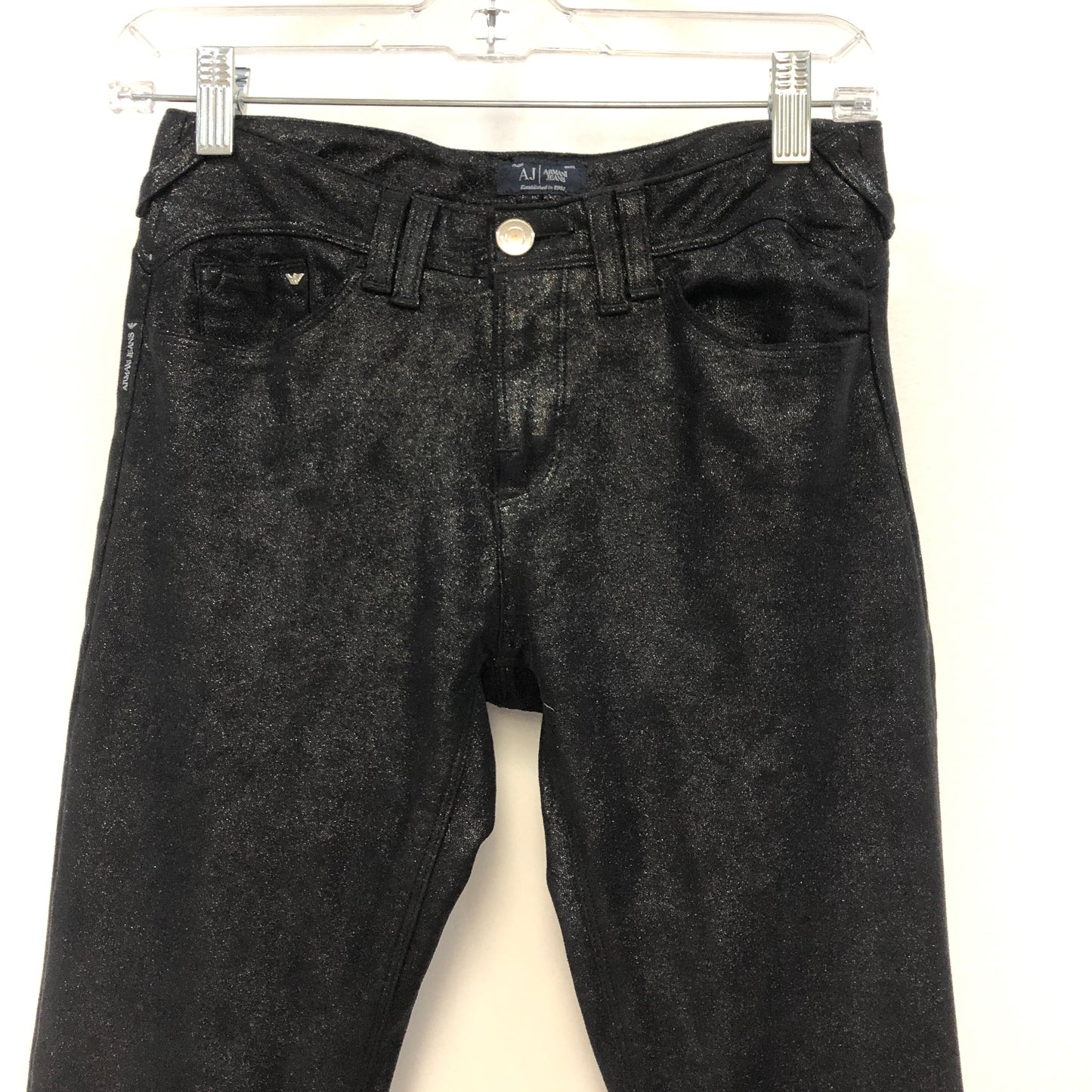 Armani Jeans Black Slim Skinny Denim Jeans Size 26