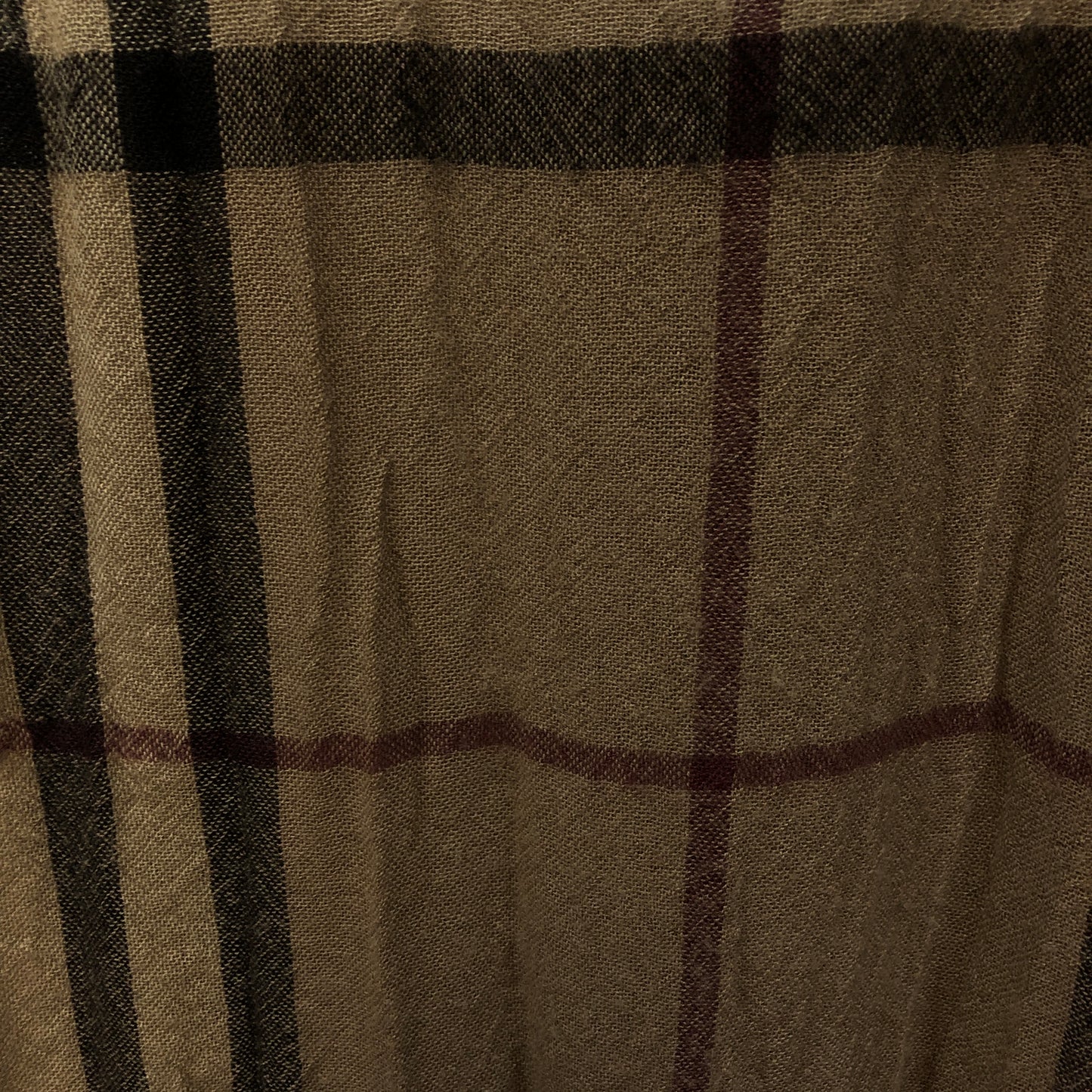 Burberry Classic Vintage Check Wool Scarf Brown/Black