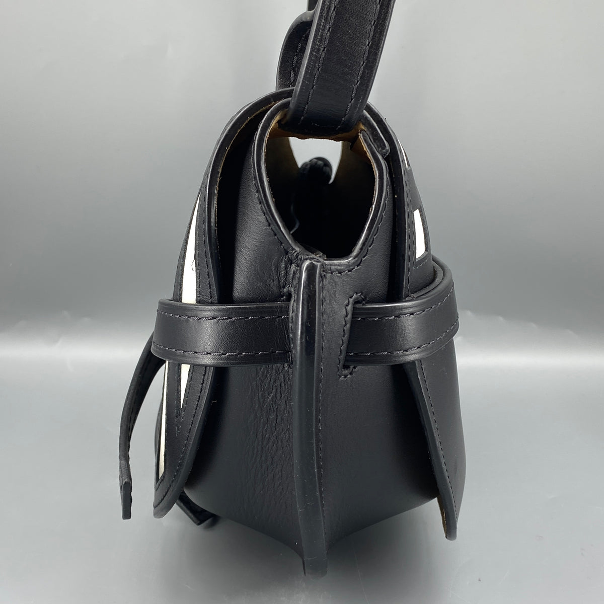Loewe  Gate Grid  Crossbody Bag Black White Checkered