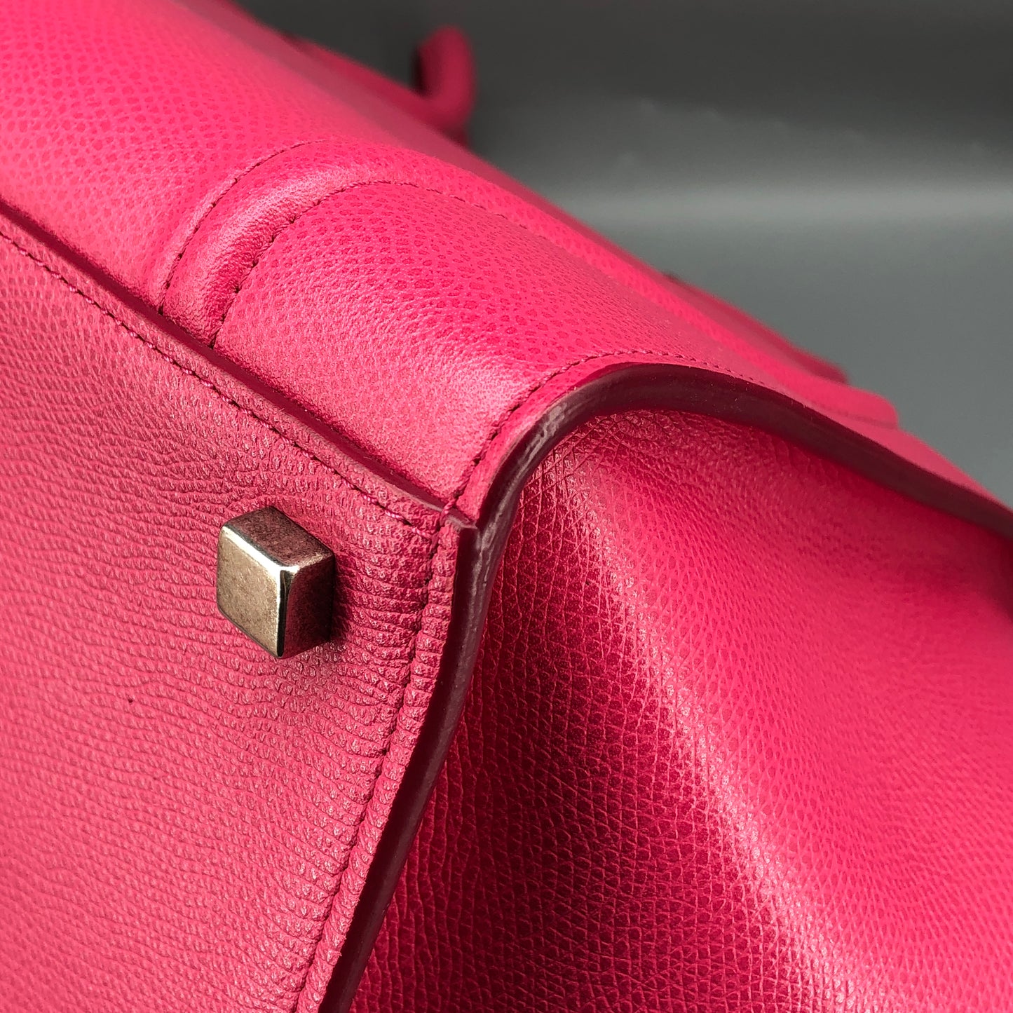 Celine Pink Calf Leather Phantom Luggage Tote Bag
