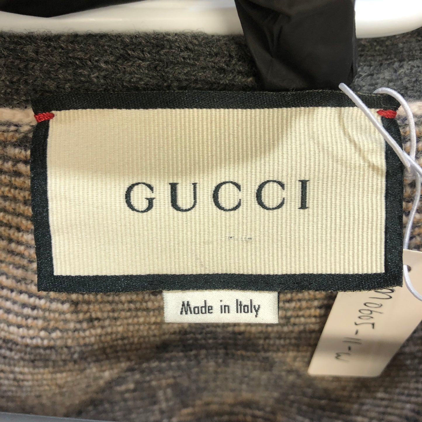 Gucci Horsebit Argyle Wool-Blend Cardigan S