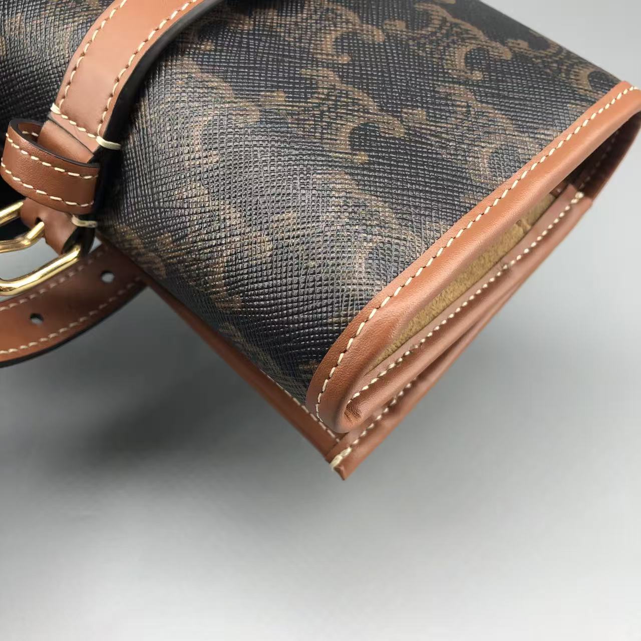 Celine Macadam Canvas Compact Wallet Pouch