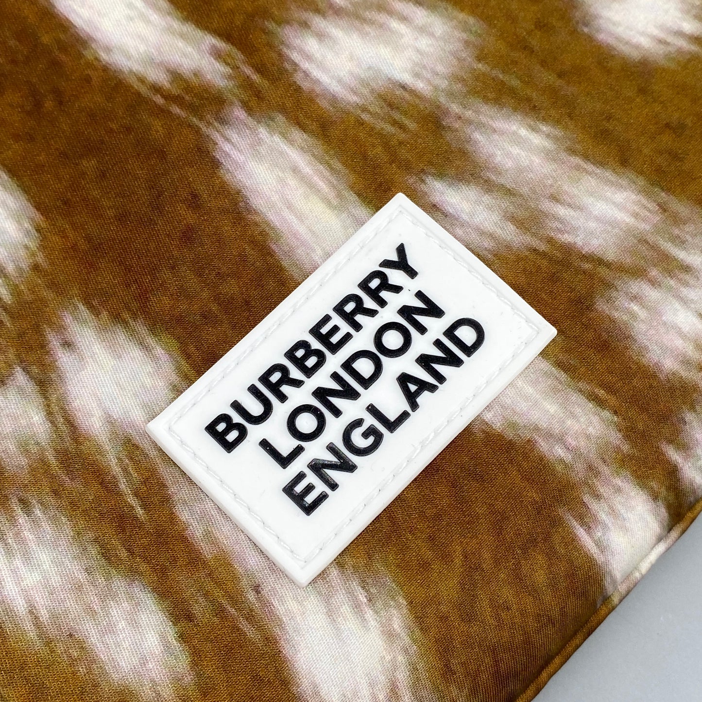Burberry Tan Deer Print Canvas Tote Bag