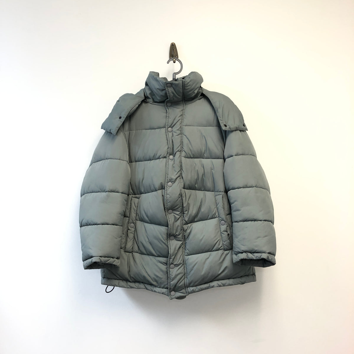 Balenciaga Dusty Blue Puffer Jacket Size 34
