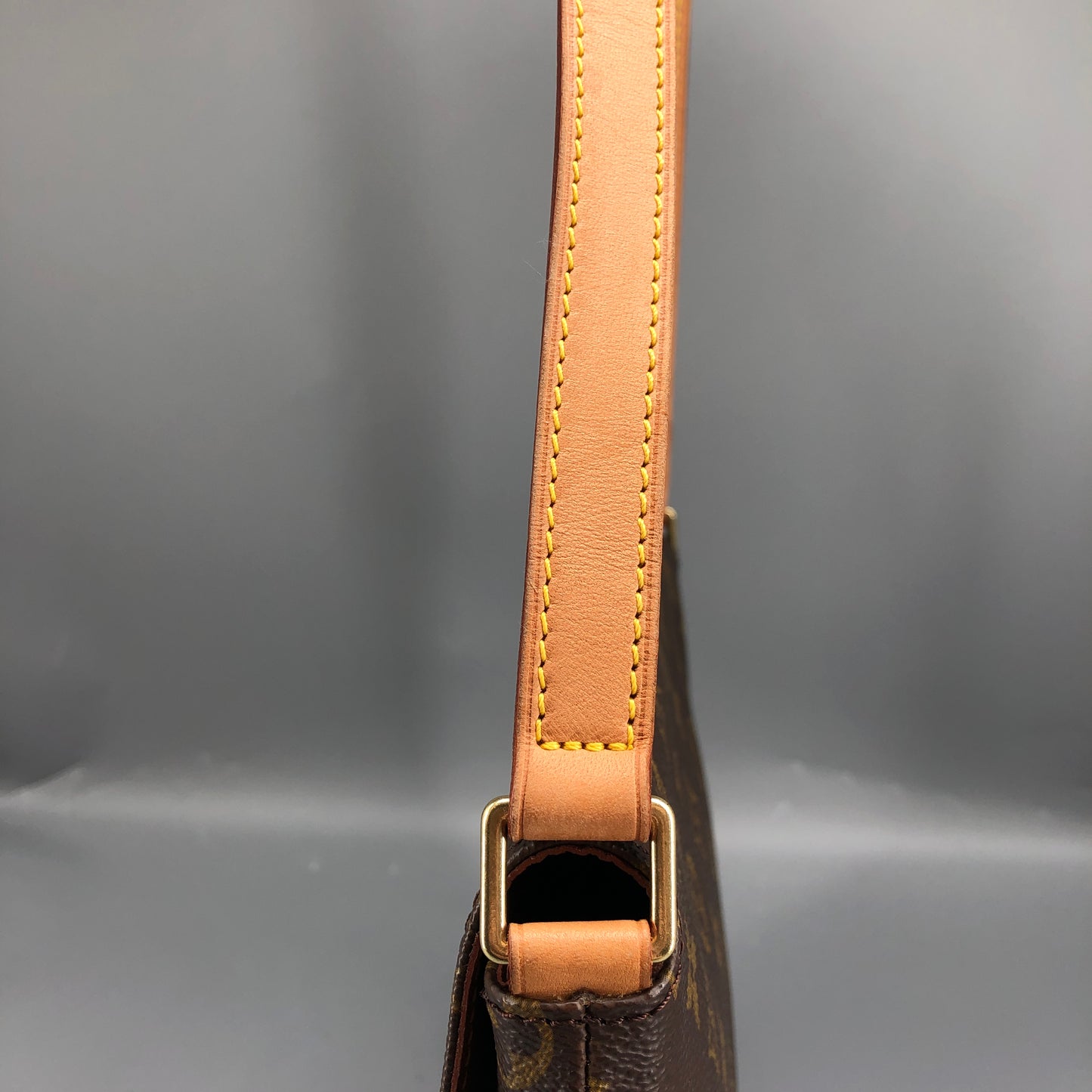 Louis Vuitton Monogram Musette Tango Crossbody Bag Brown
