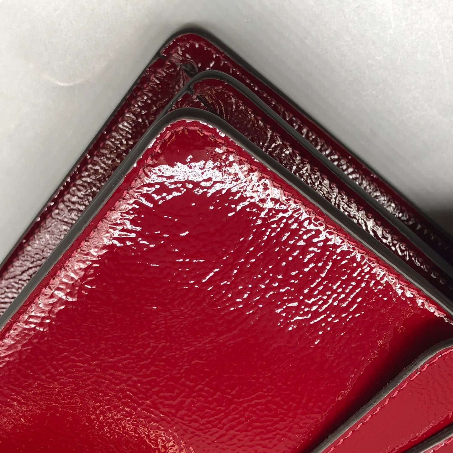 Gucci 2025 Dionysus Patent Leather Shoulder Bag Dark Red