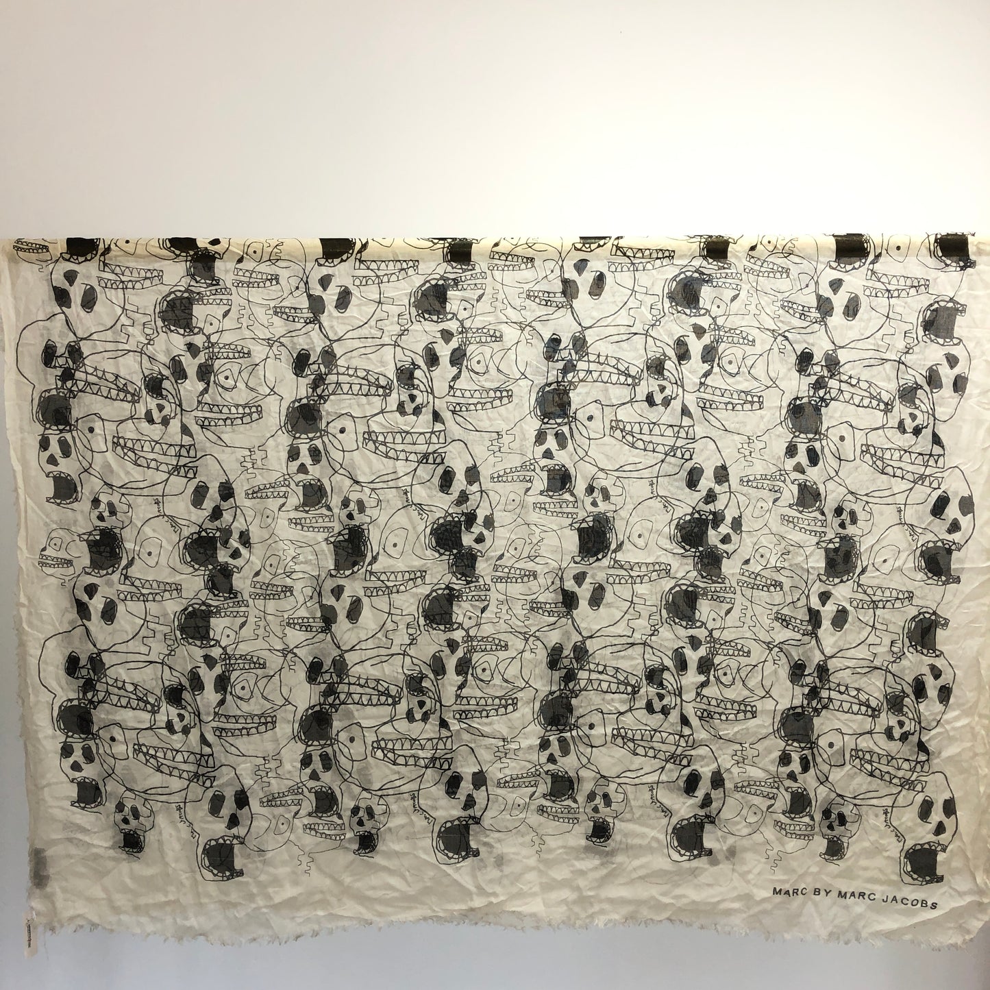 Marc by Marc Jacobs Printed Scarf 128*170cm White/Black