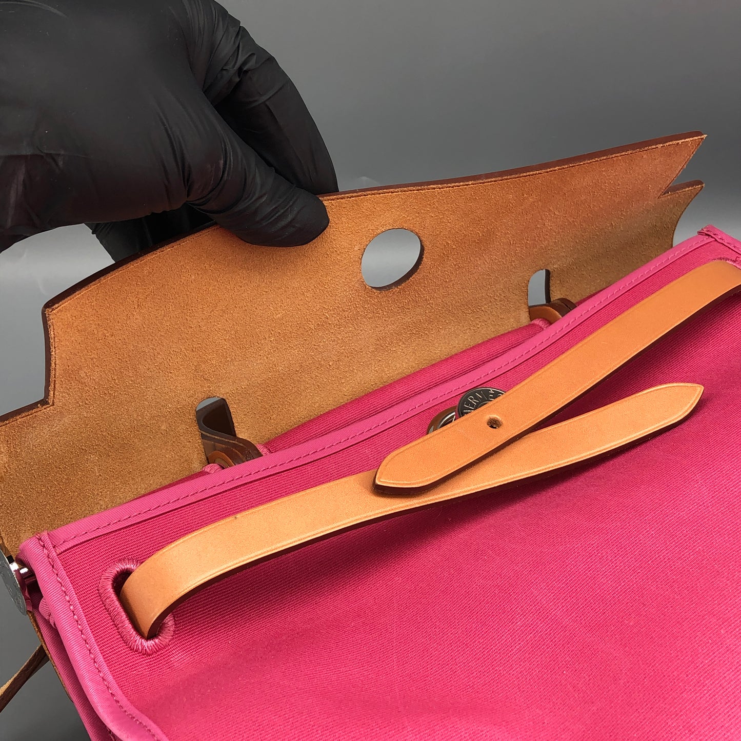Hermes 2011 Pink Canvas Herbag 31  Shoulder Bag