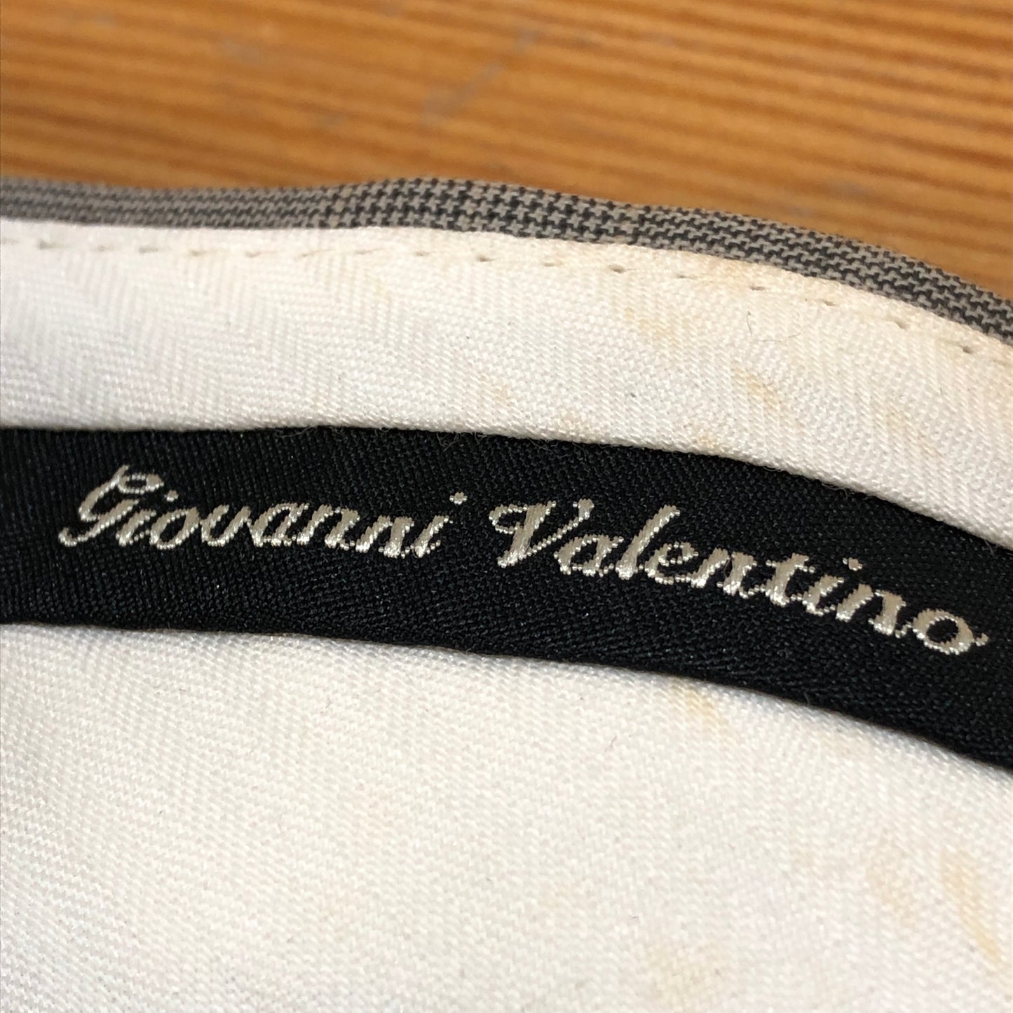 Giovanni Valentino Light Grey Wool Straight Leg Dress Trousers Size 40