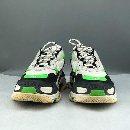 Balenciaga Women's Triple S Sneakers Grey Black Green Size 37