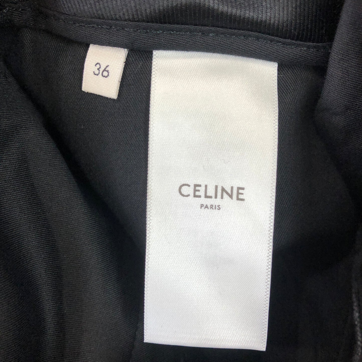 Celine Dark Grey Pinstripe Wool Shorts Size 36