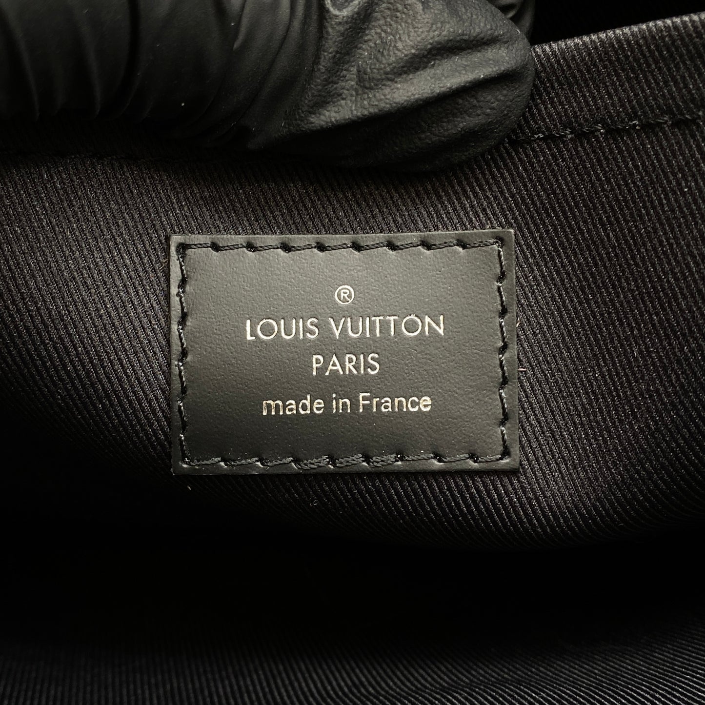 Louis Vuitton Black Monogram Eclipse Canvas Zip Pouch Clutch Bag