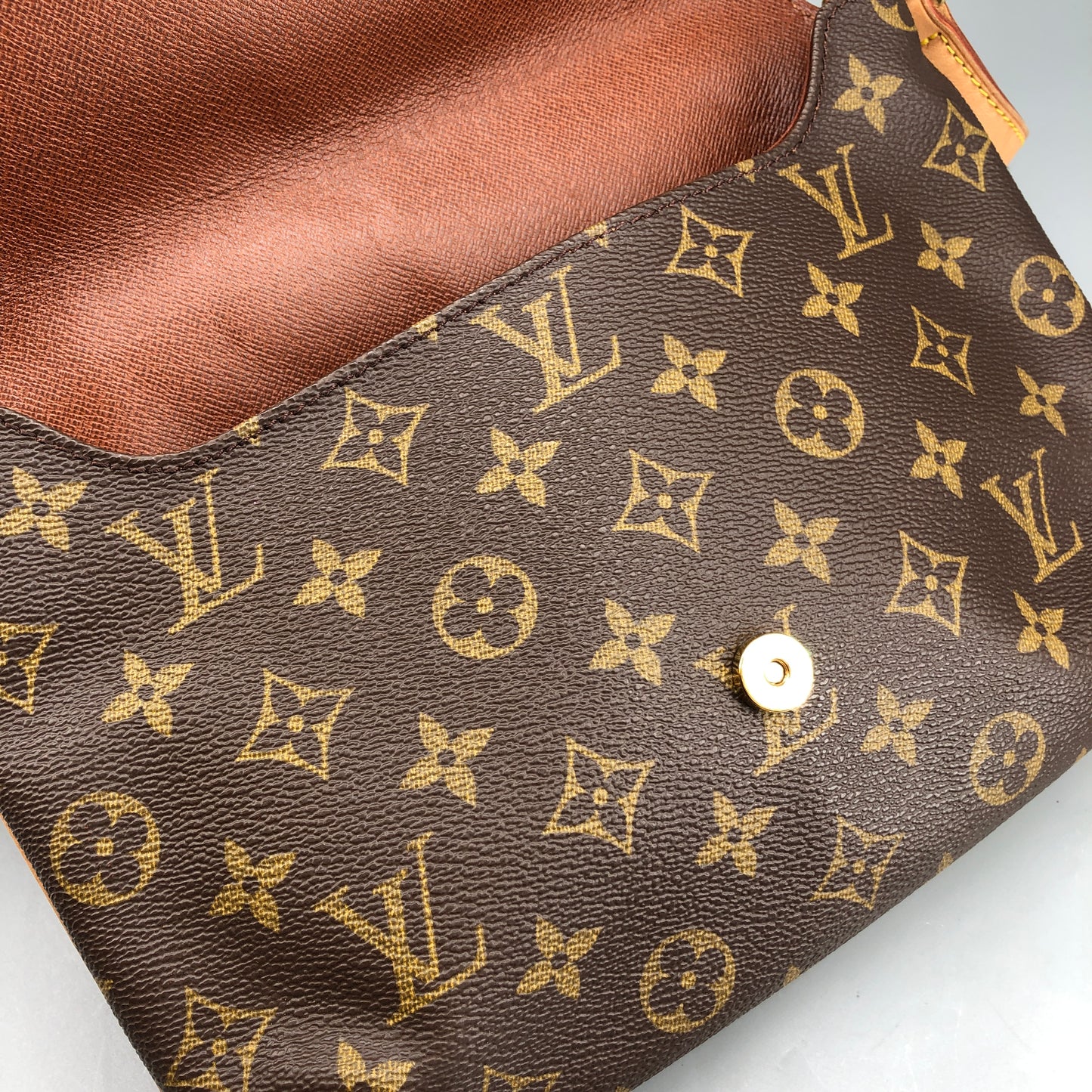 Louis Vuitton Monogram Musette Tango Crossbody Bag Brown