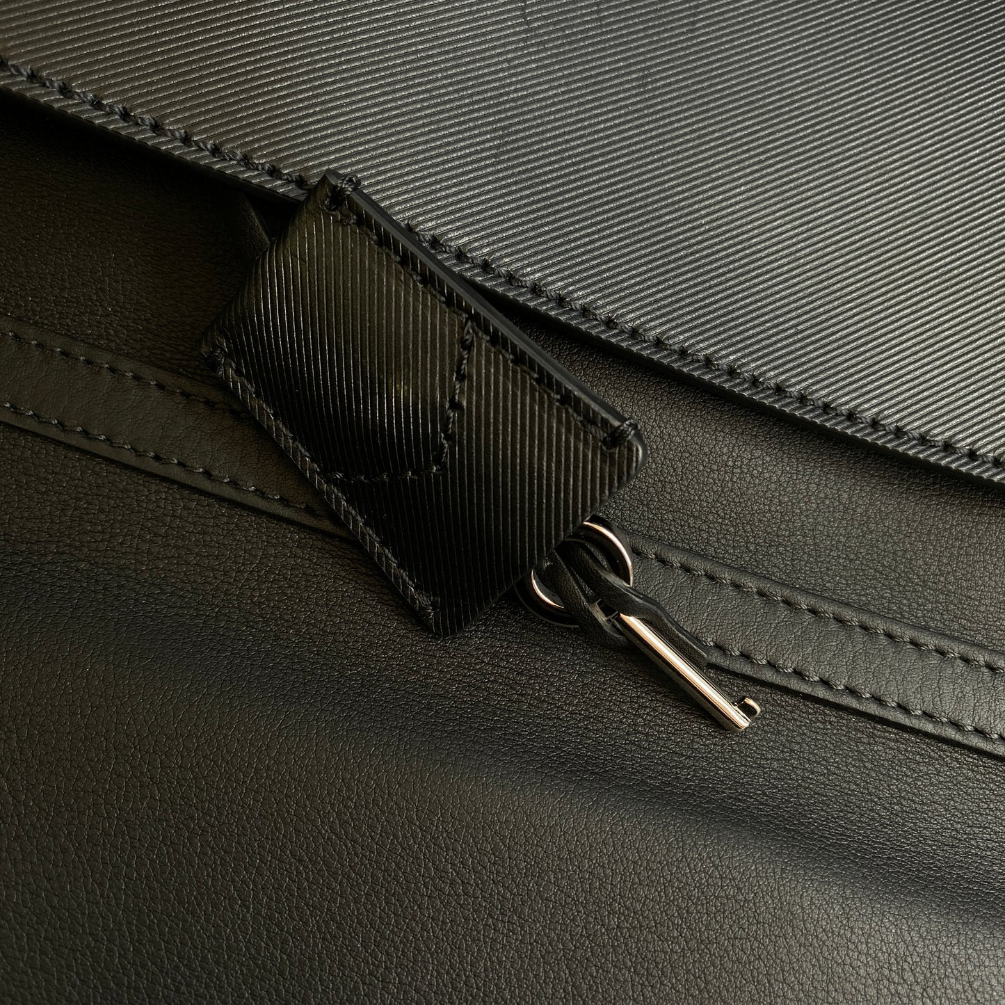 Burberry Black Leather Briefcase