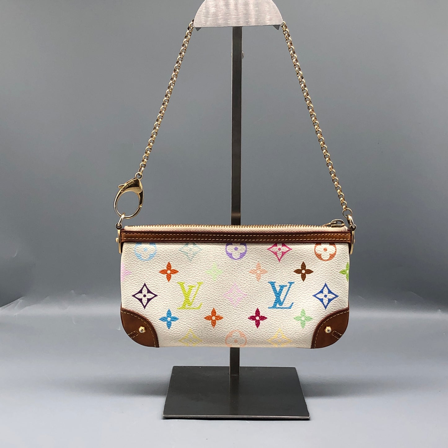 Louis Vuitton Multicolor White Mini Pochette Bag