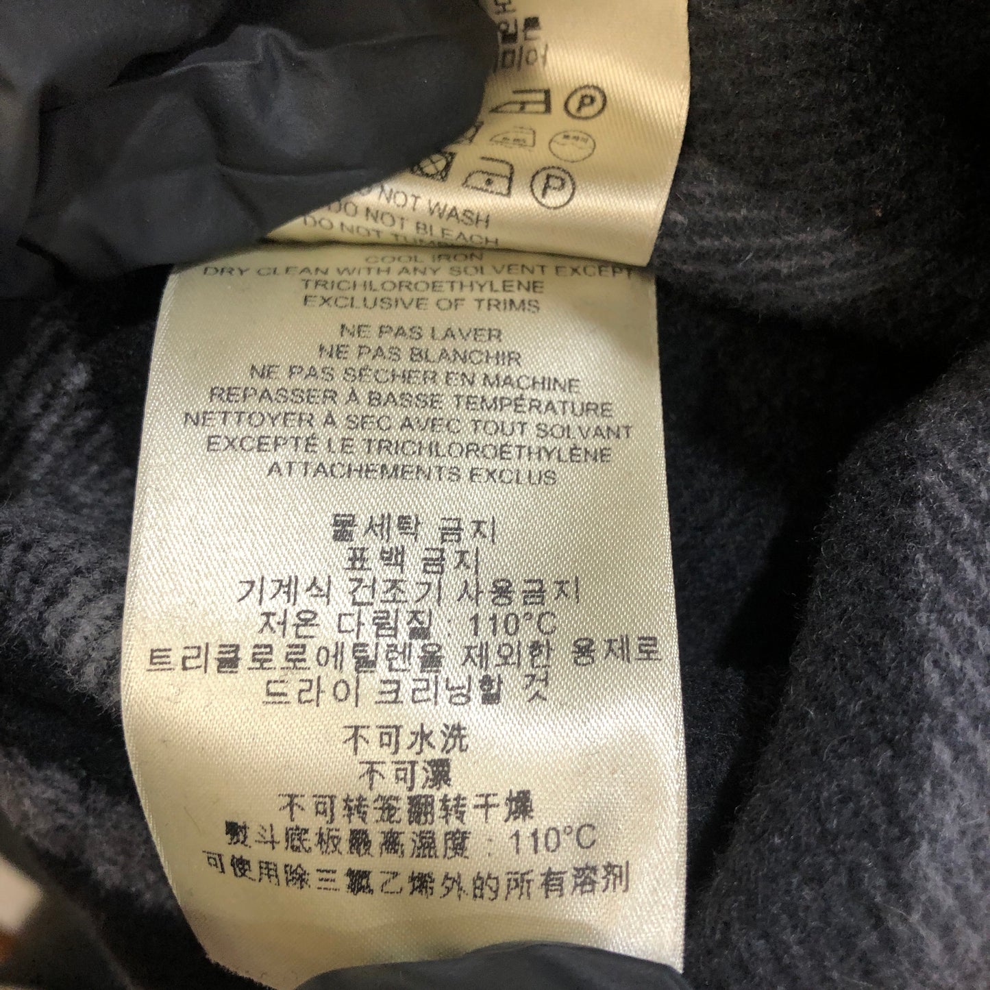 Burberry Black Wool Duffle Hooded Coat Size48