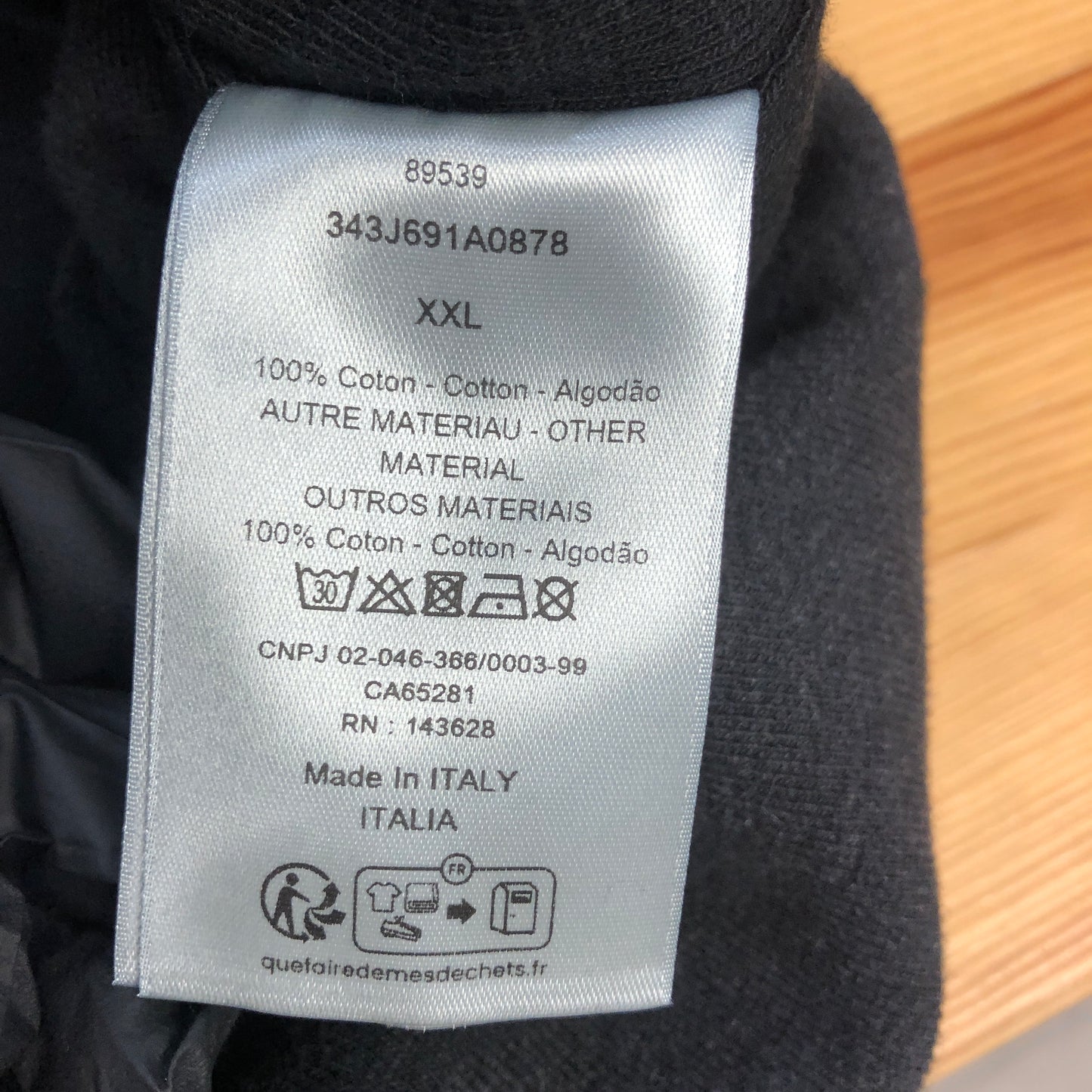 Christian Dior Black Logo Hoodie Size XXL
