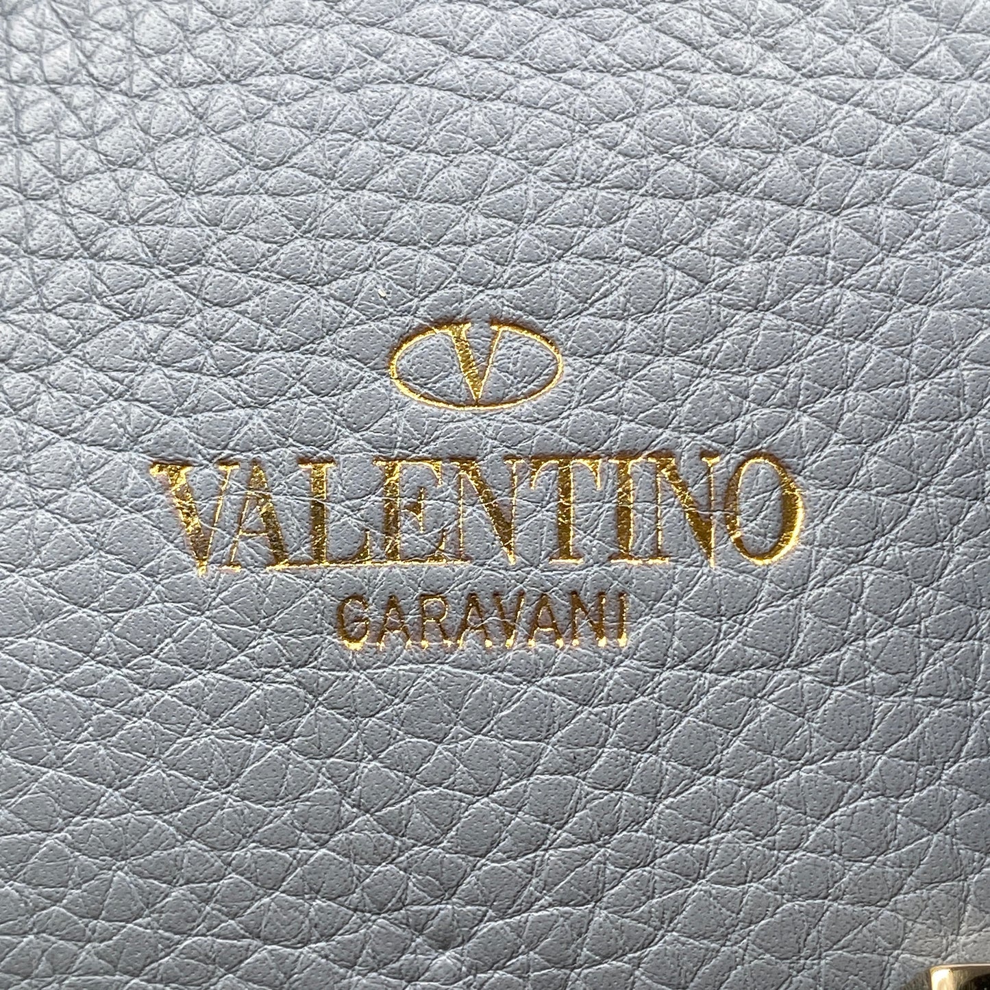 Valentino Slate Blue Rockstud Backpack