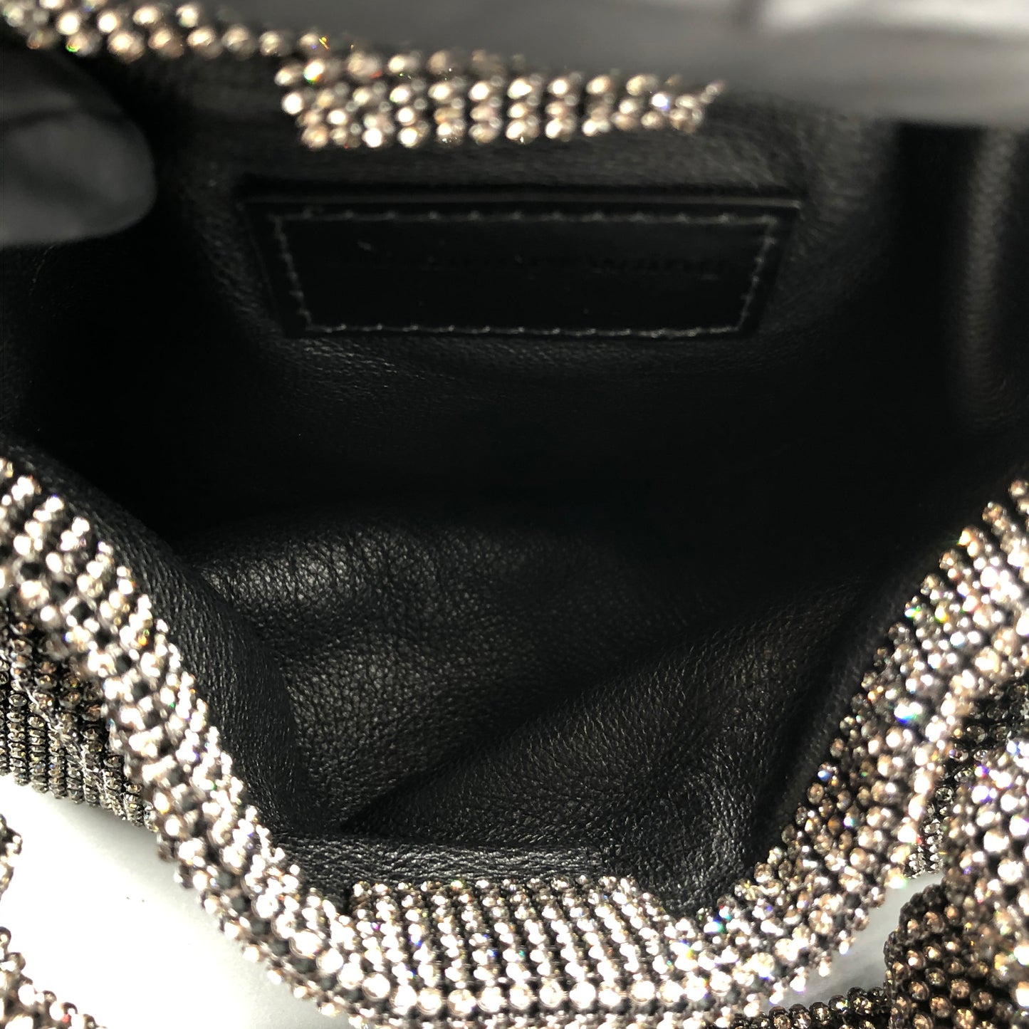 Alexanderwang Crystal Mesh Mini Hobo Bag