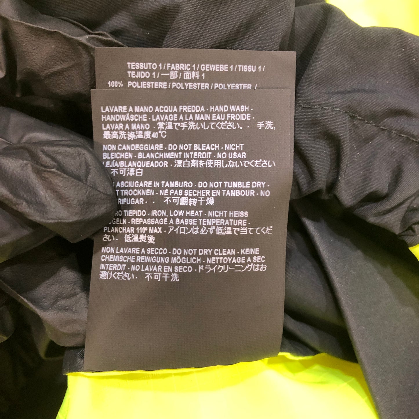 Balenciaga Color Block Logo Windbreaker Jacket Size 38  Yellow/Black